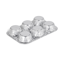 Aluminium en forme de 6 tasses Muffin Pan